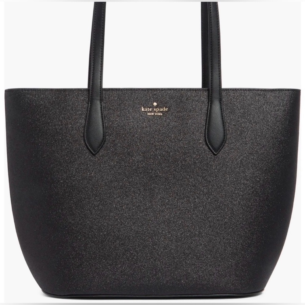 Kate Spade Black Glimmer Tote Bag